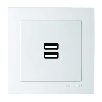 Розетка Nilson Touran біла 2-на USB ( 24111081 ) Розетка Nilson Touran біла 2-на USB ( 24111081 )