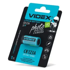 Литиевая батарейка Videx CR123A (CR123A 1pc) 1 шт