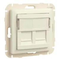 Подвійна комп'ютерна розетка Logus 21975 TMF RJ45 (Cat.5e) (бежевий) Подвійна комп'ютерна розетка Logus 21975 TMF RJ45 (Cat.5e) (бежевий)