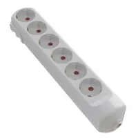Колодка Neomax на 6 гнізд з заземленням (NX501600)