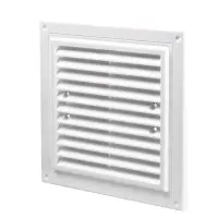 Решетка Домовент ДВ 175х175с М белая