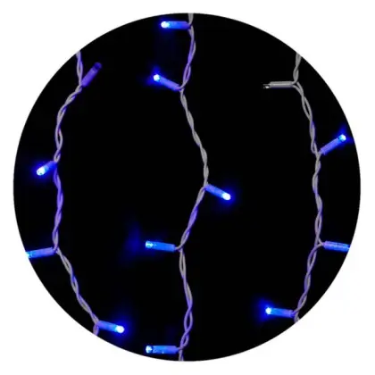 Белая уличная светодиодная гирлянда Delux EN ICICLE 108LED (90012945) 2x1м 27 мигающих диодов IP44 (синий свет) Белая уличная светодиодная гирлянда Delux EN ICICLE 108LED (90012945) 2x1м 27 мигающих диодов IP44 (синий свет)