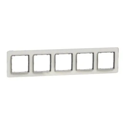 П'ятипостова рамка Schneider Electric Sedna Elements штучне біле скло SDD360805 П'ятипостова рамка Schneider Electric Sedna Elements штучне біле скло SDD360805