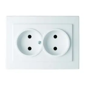 Розетка Nilson Touran біла 2-на без заземлення ( 24111024 )