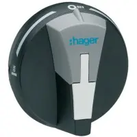 Виносна ручка Hager HZC010 для вимикачів HAB/HAC 20А-80A IP55 Виносна ручка Hager HZC010 для вимикачів HAB/HAC 20А-80A IP55