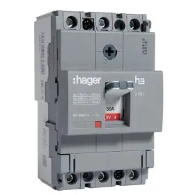 Автомат електроживлення Hager x160, In=50А, 3п, 18kA