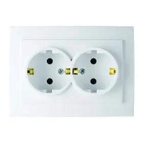 Розетка Nilson Touran біла 2-на з заземленням ( 24111025 )