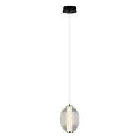 Підвісний світильник, люстра Italux PND-45372-1-WH-CL Rinot LED 1x8W 3000K 500Lm IP20 чорний