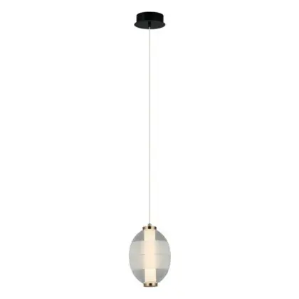 Подвесной светильник, люстра Italux PND-45372-1-WH-CL Rinot LED 1x8W 3000K 500Lm IP20 черный