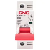 Автоматичний вимикач CNC YCB9-125 1Р 100А 10kA C Автоматичний вимикач CNC YCB9-125 1Р 100А 10kA C
