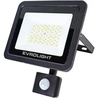 Светодиодный прожектор Evrolight FM-01D-50 50Вт 6400К с датчиком движения (57051)