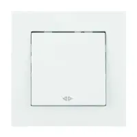 Выключатель Nilson Moda белый 1кл промежуточный ( 21112010 )