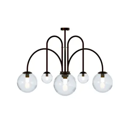 Люстра Pikart 38399-4 Celesta E27+G9 6x60W IP20 коричневая