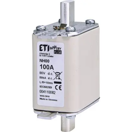 Предохранитель Eti NH-00 Battery 100A 80В DC (4110082)