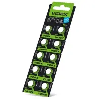 Годинникова батарея Videx AG9/LR936 (AG9/10B/1.5V) 10 шт