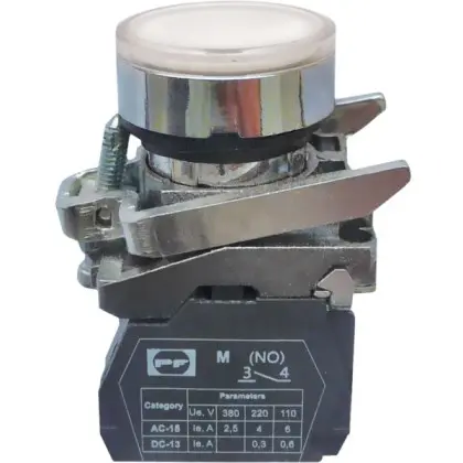 Кнопка Promfactor FP4-BW3161230 1NO белая (FP4-BW3161230) Кнопка Promfactor FP4-BW3161230 1NO белая (FP4-BW3161230)