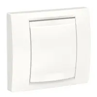 Однопостова рамка Schneider Electric NU044218 IP44 з кришкою (біла)