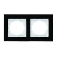 Рамка Nilson Alegra скло чорне 2-на ( 25BL0092 )