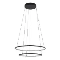 Люстра Nowodvorski Circolo Power 11647 LED 2x67W 3000K 3100Lm IP20 чорна Люстра Nowodvorski Circolo Power 11647 LED 2x67W 3000K 3100Lm IP20 чорна