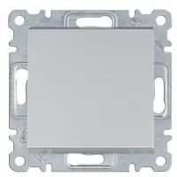 Універсальний вимикач Hager WL0022 Lumina 10АХ/230В (сріблястий)