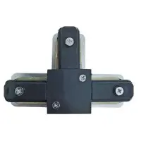 Т-подібний конектор для шинопроводу Maxus assistance Track Accessories T-connector 1Phase чорний