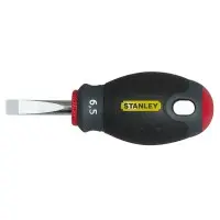 Короткая отвертка с параллельным жалом Stanley FatMax SL6,5х30 Короткая отвертка с параллельным жалом Stanley FatMax SL6,5х30