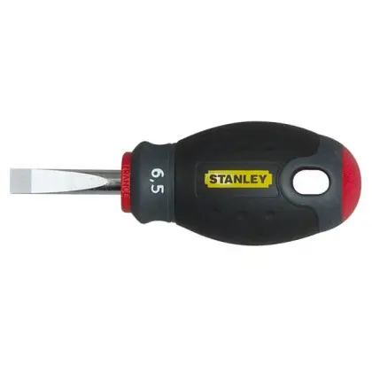 Короткая отвертка с параллельным жалом Stanley FatMax SL6,5х30 Короткая отвертка с параллельным жалом Stanley FatMax SL6,5х30