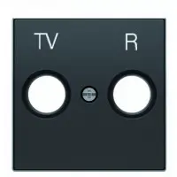 Центральная плата TV+R розетки ABB Sky 8550 NS (черный бархат)
