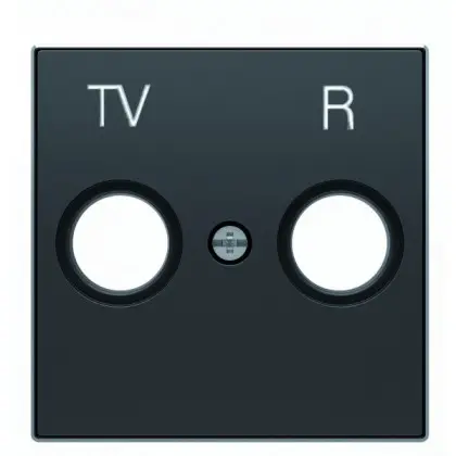 Центральная плата TV+R розетки ABB Sky 8550 NS (черный бархат)