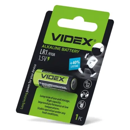 Лужна батарея Videx LR1 (LR1 1B) 1 шт