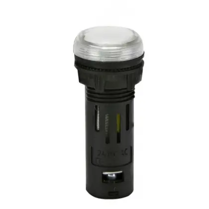 Сигнальная лампа LED ETI ECLI-16-024C-W 24В AC/DC Ø16мм белая матовая (4771605) Сигнальная лампа LED ETI ECLI-16-024C-W 24В AC/DC Ø16мм белая матовая (4771605)