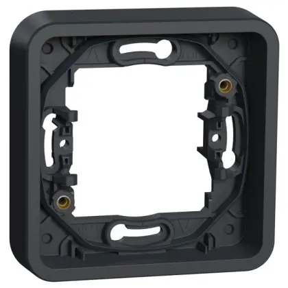 Одномісна рамка Schneider Electric MUR34107 IP55 (чорний) Одномісна рамка Schneider Electric MUR34107 IP55 (чорний)