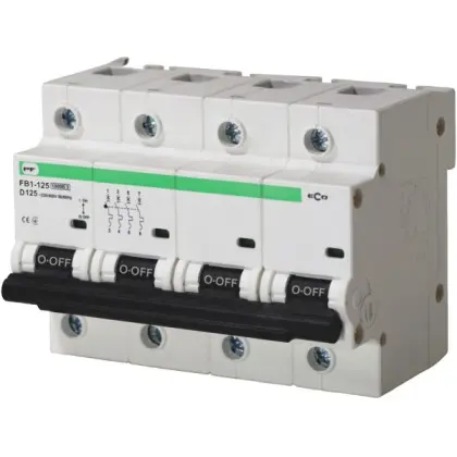 Автоматичний вимикач Promfactor ECO FB1-125 4P D 125A 10кА (FB1D4125)