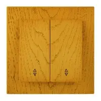 Вимикач Nilson Touran дуб 2кл прохідний ( 24251009 )