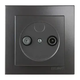 Розетка Nilson Touran антрацит TV-SAT прохідна ( 24161036 )
