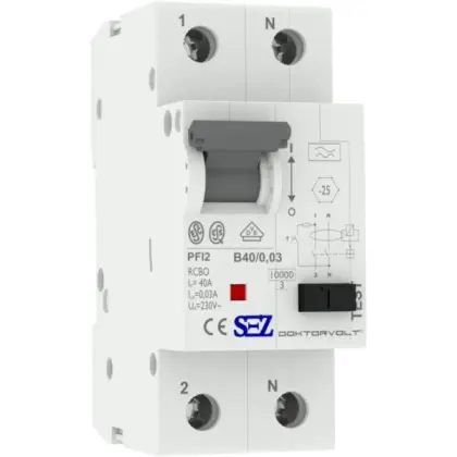 Диф автомат SEZ PFI2 B 40A/0,03A (PFI2B_40A/0,03A)