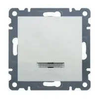 Выключатель 1-клавишный с подсветкой, WL0210 Lumina-2, белый, Hager