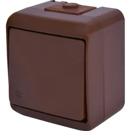 Выключатель перекрестный Eti Hermetics VHE-6-KR коричневый IP54 (4668045)