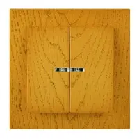 Вимикач Nilson Touran дуб 2кл з підсвіткою ( 24251004 )