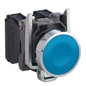 Металева кнопка Schneider Electric XB4BA61 Harmony XB4 синя