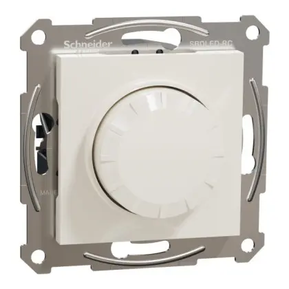 Поворотный димер для LED ламп RC 3-370Вт Schneider Electric Asfora без рамки кремовый (EPH6870123) Поворотный димер для LED ламп RC 3-370Вт Schneider Electric Asfora без рамки кремовый (EPH6870123)