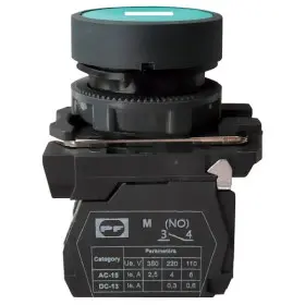 Кнопка Promfactor FP5-AA3311 1NO "I" зеленая (FP5-AA3311)