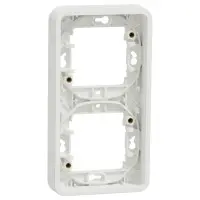 Вертикальная 2-постовая рамка Schneider Electric MUR39151 IP55 (белая)