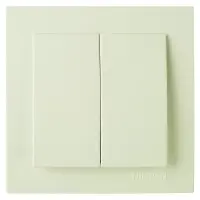 Вимикач Nilson Touran кремовий 2кл ( 24121003 )