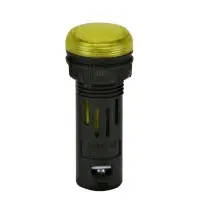 Сигнальна лампа LED ETI ECLI-16-240A-Y 240В AC Ø16мм жовта матова (4771608)