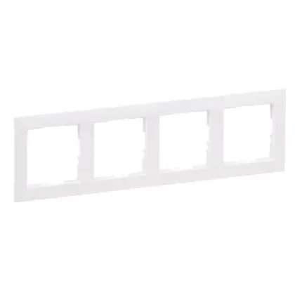 Рамка 4-постовая Legrand SUNO (белый) 721504 Рамка 4-постовая Legrand SUNO (белый) 721504