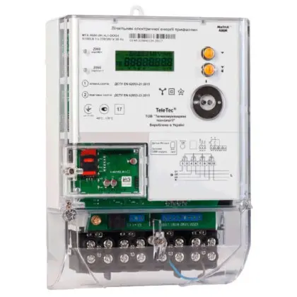 Счетчик электроэнергии MTX3G20.DD.3M1-DOG4 (GSM-модуль+датчик магнитного поля) Teletec