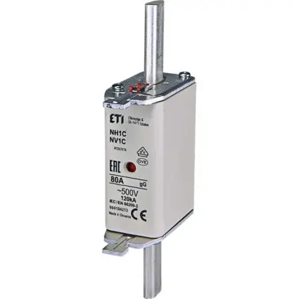 Запобіжник ETI 004184213 NH-1C/gG 80A 500V KOMBI