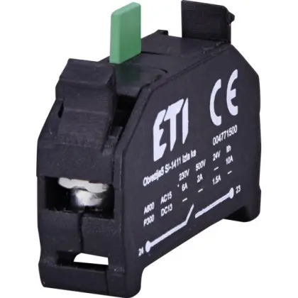 Блок контактов ETI 4771500 E-NO (1NO, с винтовыми клеммами) Блок контактов ETI 4771500 E-NO (1NO, с винтовыми клеммами)