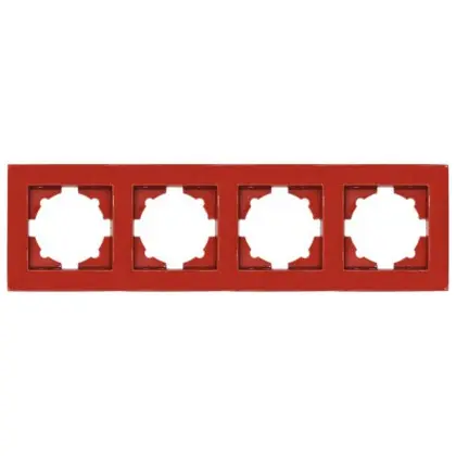 Рамка ELBI VEGA Colorline бордова 4-на (510-012210-228) Рамка ELBI VEGA Colorline бордова 4-на (510-012210-228)